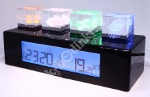 Designová krystalová 3D meteostanice JVD RB8