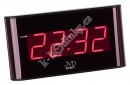 Síťový budík a hodiny JVD SB2503.1 s dálkovým ovládáním