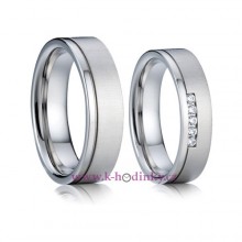 Ocelové snubní prsteny 012 - Lancelot a Guinevera, pár