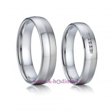 Ocelové snubní prsteny 011 - Jack a Rose, pár