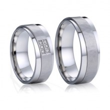 Ocelové snubní prsteny 028 - Karel a Lori, pár