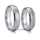 Ocelové snubní prsteny 001 - Romeo a Julie, pár