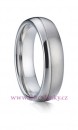 Ocelový snubní prsten 001 - Romeo, pánský