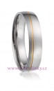 Ocelový snubní prsten 019 - Paris, pánský