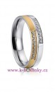 Ocelový snubní prsten 022 - Victorie, dámský