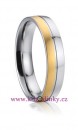 Ocelový snubní prsten 022 - David, pánský