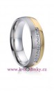 Ocelový snubní prsten 023 - Eliška, dámský