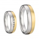 Ocelové snubní prsteny 042 - Elena a Alejandro, pár